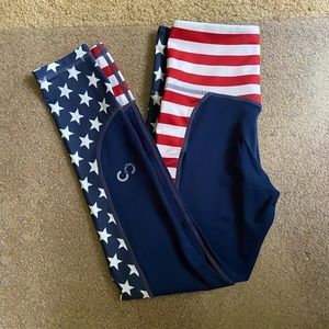 Curves Red, White & Bad A$$ Leggings